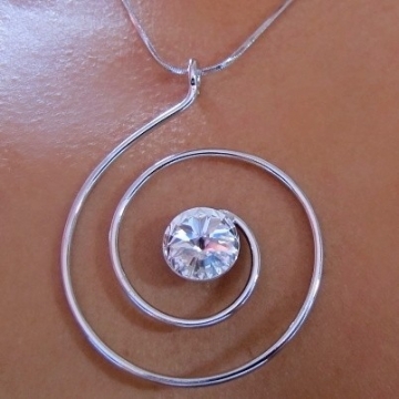 Náhrdelník SPIRÁLA 58mm Rivoli Swarovski Crystal