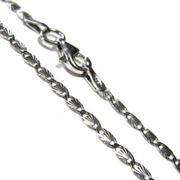 Stříbrný řetízek zdobený 2,5mm Rhodium 2,20g 45m 