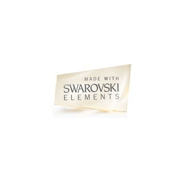 Stříbrné náušnice SRDCE Swarovski Elements 14mm Crystal AB