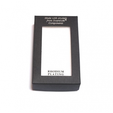 Souprava Sloníci s Rivoli Swarovski Rhodium - Crystal