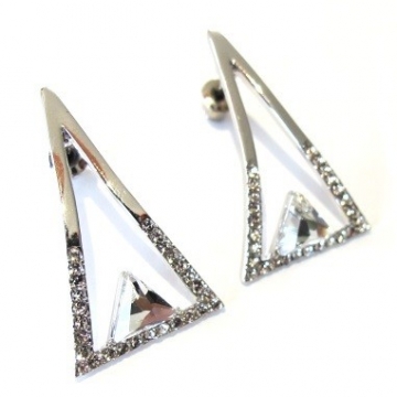 Souprava Trojúhelník MAXI s křišťály Swarovski Rhodium - Crystal