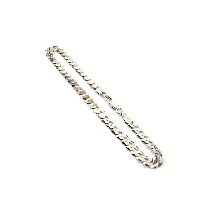 Stříbrný náramek PANZER 5mm Rhodium 3,80g 18cm Stříbrný náramek PANZER 5mm Rhodium 3,80g 18cm