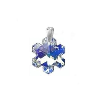 Stříbrný přívěsek SNĚHOVÁ VLOČKA Swarovski 