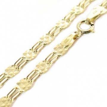Luxusní zlatý náhrdelník široký 4mm 3,65g 45cm