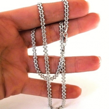 Dámský stříbrný náhrdelník 4,2mm Rhodium 8,76g 45cm