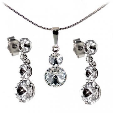 Souprava LOANE SWAROVSKI Rhodium