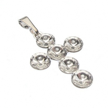 Křížek Swarovski rivoli crystal 30mm